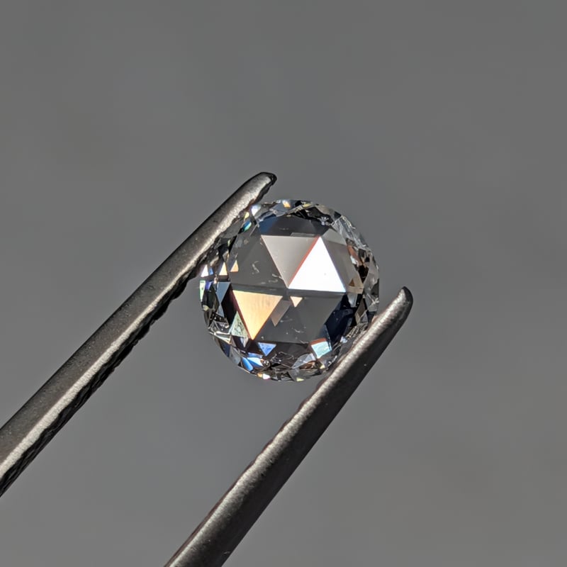 CGLソ】ローズカットダイヤモンド 0.435ct D VS-2 ラウンド カット