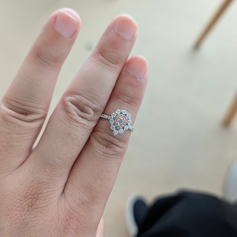 ★新品・未使用★ プレゼントにも◎K18ピンクダイヤ0.10ctピアス！鑑別書付 K18WG/K18PG ピンクダイヤモンド 0.10ct PD 0.07ct D 0.48ct