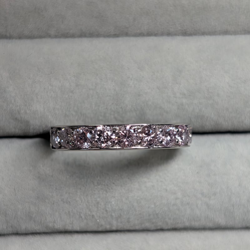 Pt900 D0.50ct ダイヤモンド バングル 新品 鑑別有り 甲府ジュエリー 〉0.50ct ダイヤモンド形状記憶バングルP3116