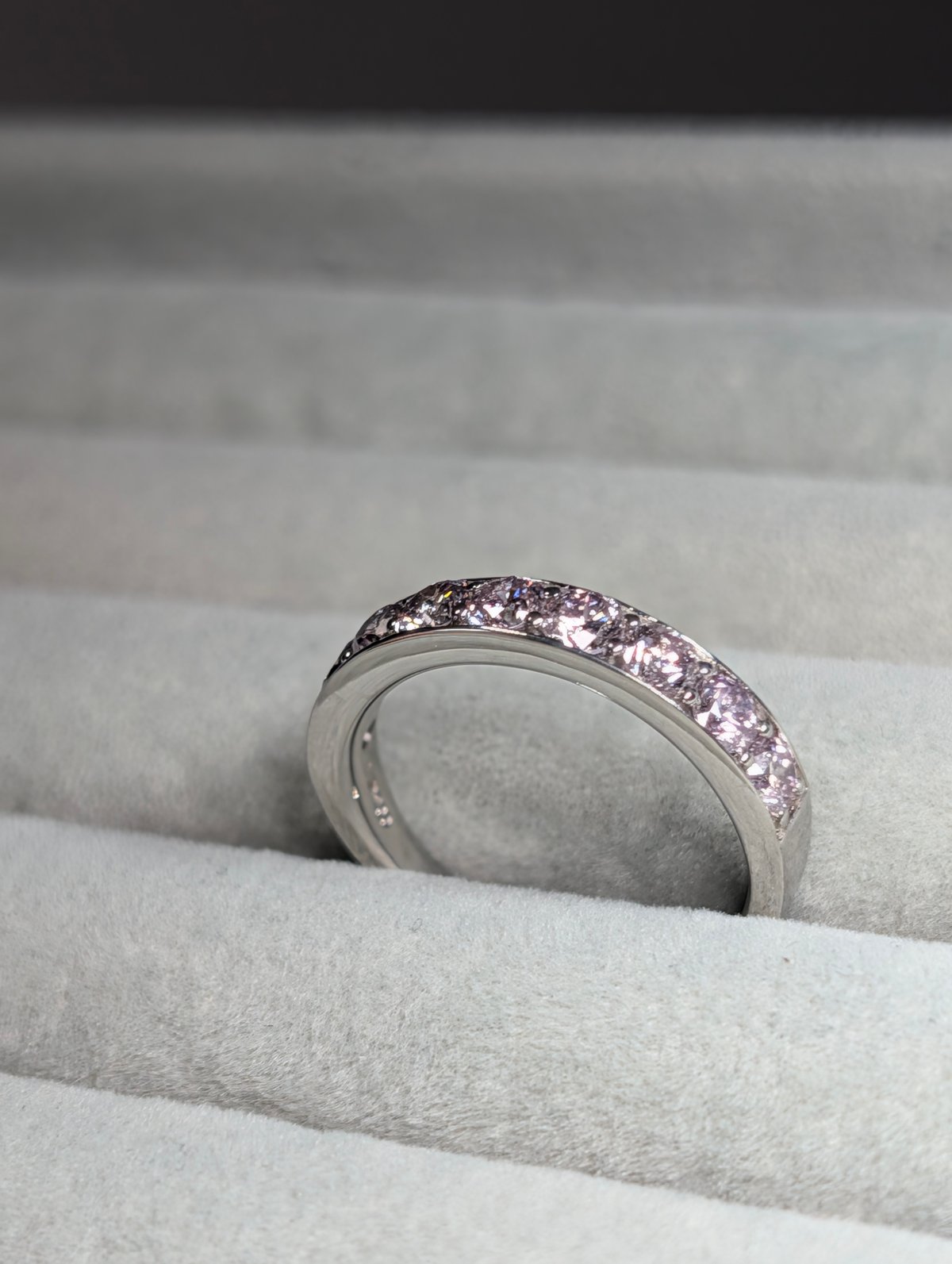 PT900 【ピンクダイヤモンドリング】　新品・未使用（✨お値下げ✨） CGL鑑別書】PT900 ピンクダイヤモンド 合計1.00ct 14号 リング