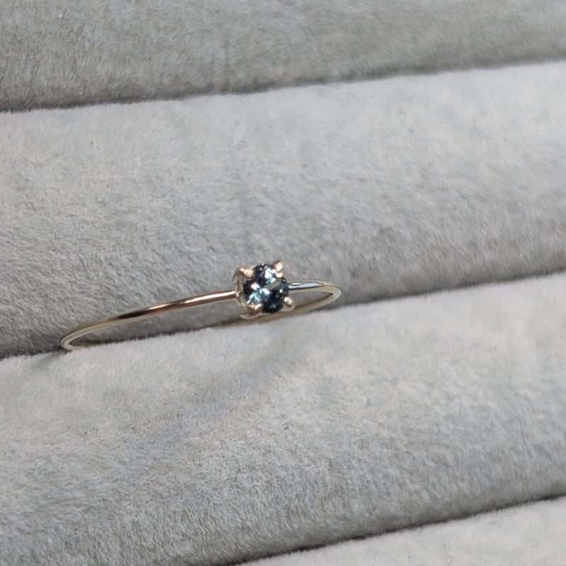 10k グリーンサファイアリング11号 グリーンサファイア 1.2ct ダイヤモンド 0.4ct ホワイトゴールド