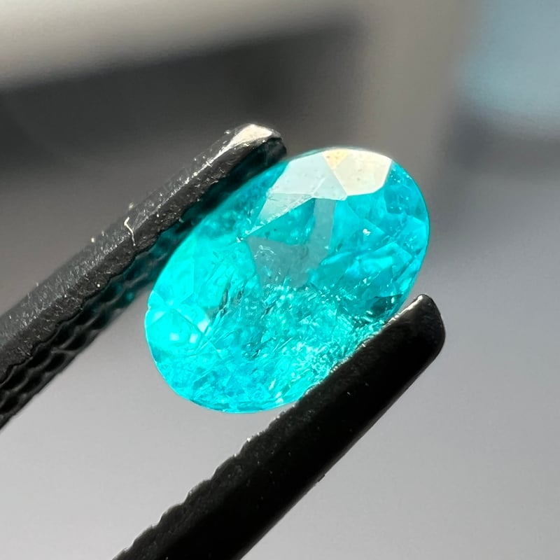 パライバトルマリン 0.21ct 4.7×3.2mm オーバル ルース ブラジル産