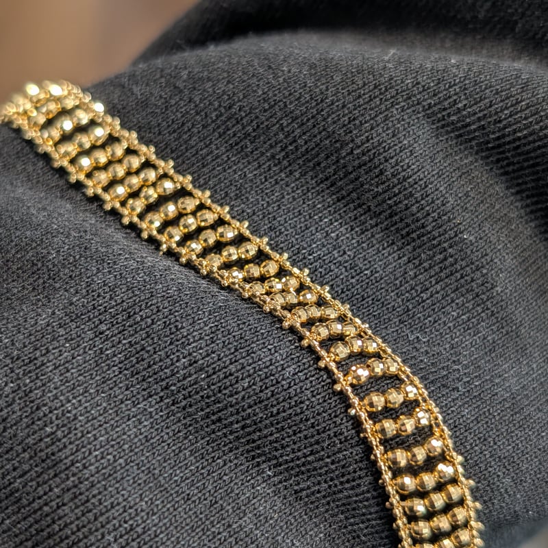 K18YG ブレスレット 18.0cm 5.98g ミラーボール | 鈴木屋byJOA STORE