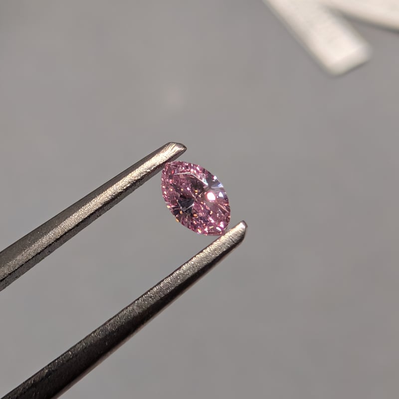 CGLソ】 ピンク ダイヤモンド 0.109ct FANCY INTENSE PINK S