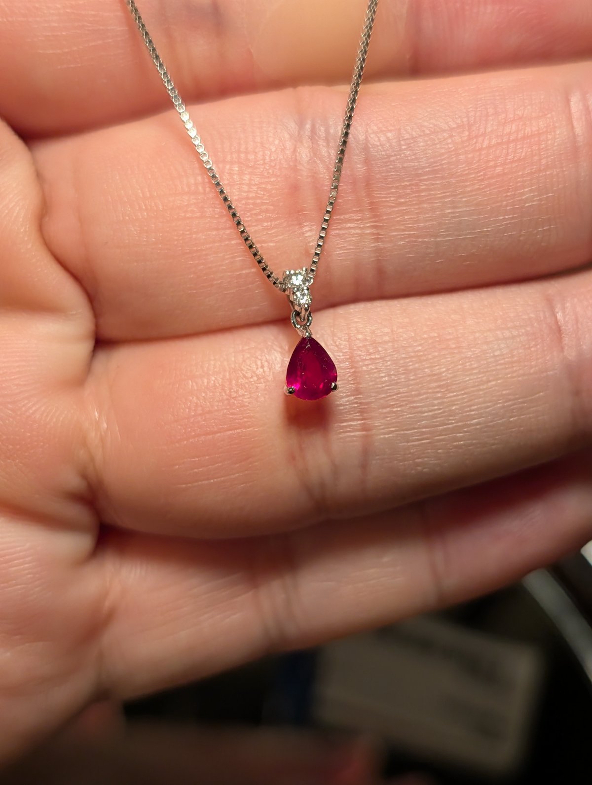 AIGS鑑別】PT950/850非加熱ピジョンブラッドルビー 0.49ct