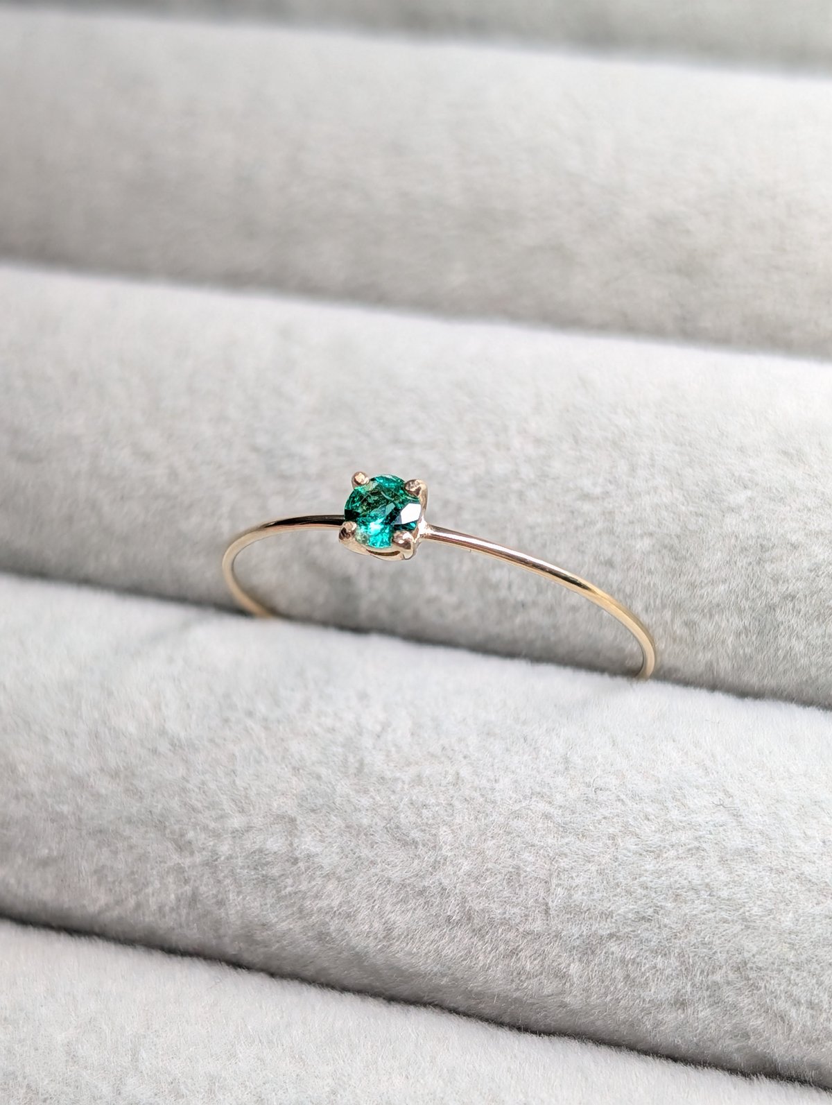 超華奢リング K10 15号 エメラルド 3mm ※サイズ直し不可 | 鈴木屋byJOA