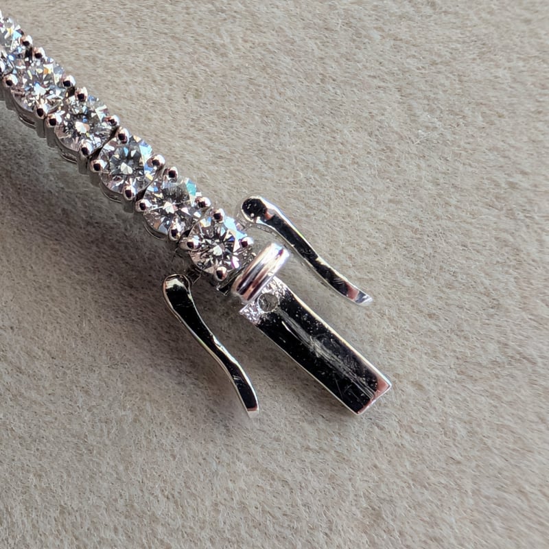 最高級！ ☆ 天然 本翡翠 ダイヤモンド ブレスレット K18WG 750 最高級