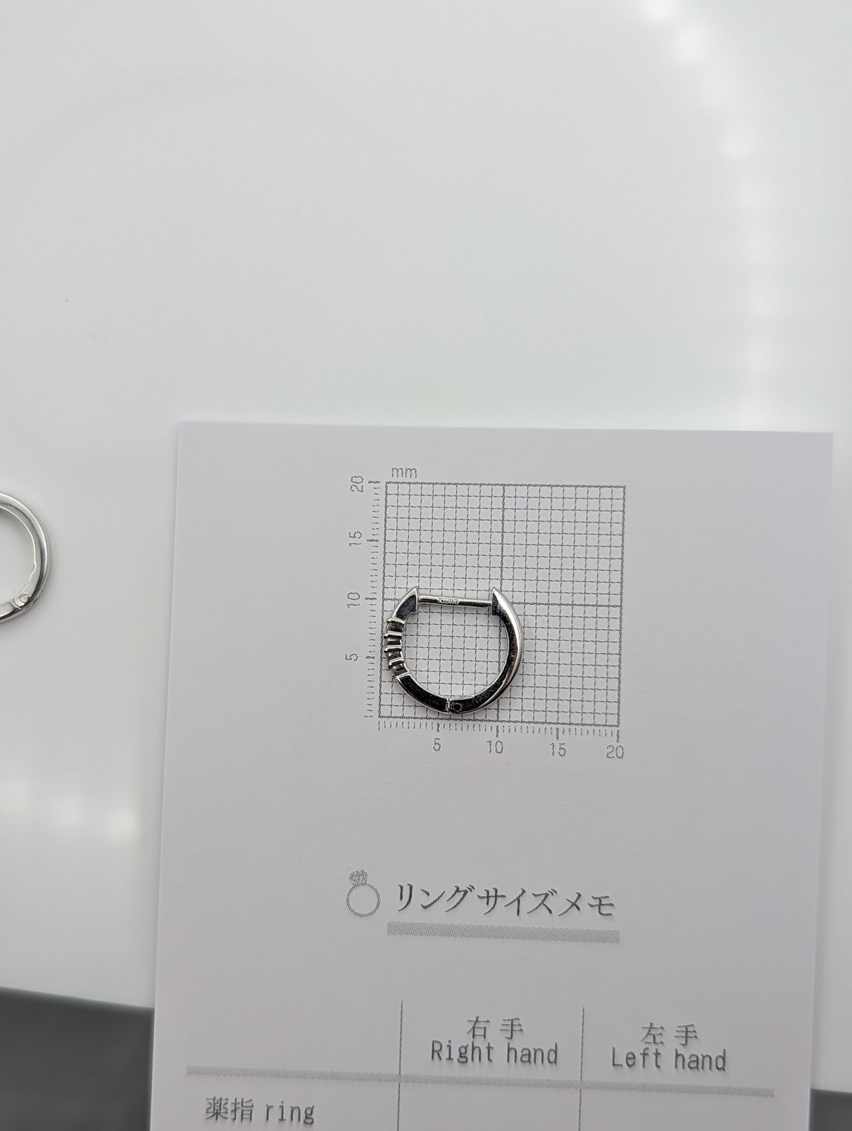 K10WG ダイヤモンドフープピアス 0.03ct×2 Used Jewelry | 鈴木屋