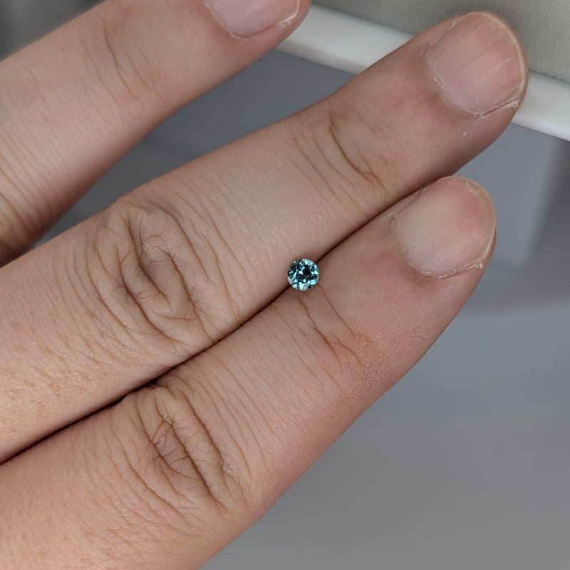 ラグーントルマリン 0.19ct 3.45mm ラウンド ルース | 鈴木屋byJOA STORE