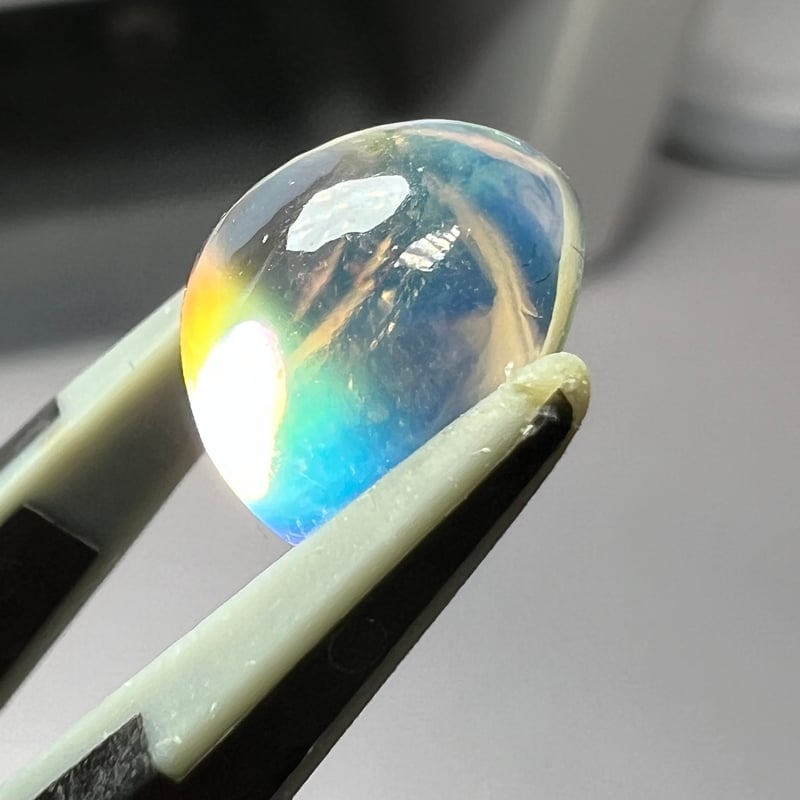 極上品質】 ラブラドライト 4.29ct 10.4mm ラウンド カボション カット