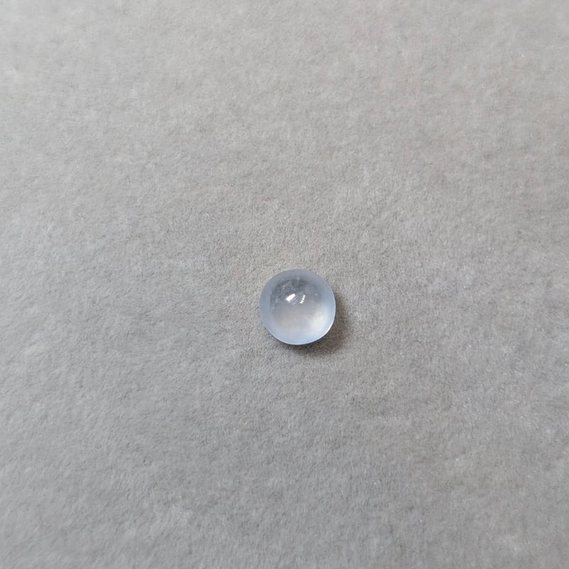 日独鑑別書】氷翡翠 1.198ct 6.14×6.22mm ラウンド カボション カット 