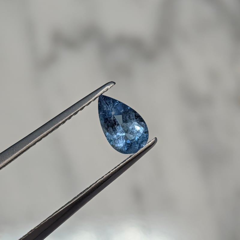 GIA 非加熱 パライバトルマリン ブラジル産 0.53ct 7.50×4.56mm