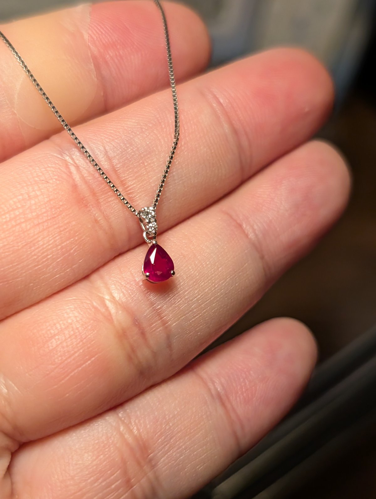 AIGS鑑別】PT950/850非加熱ピジョンブラッドルビー 0.49ct