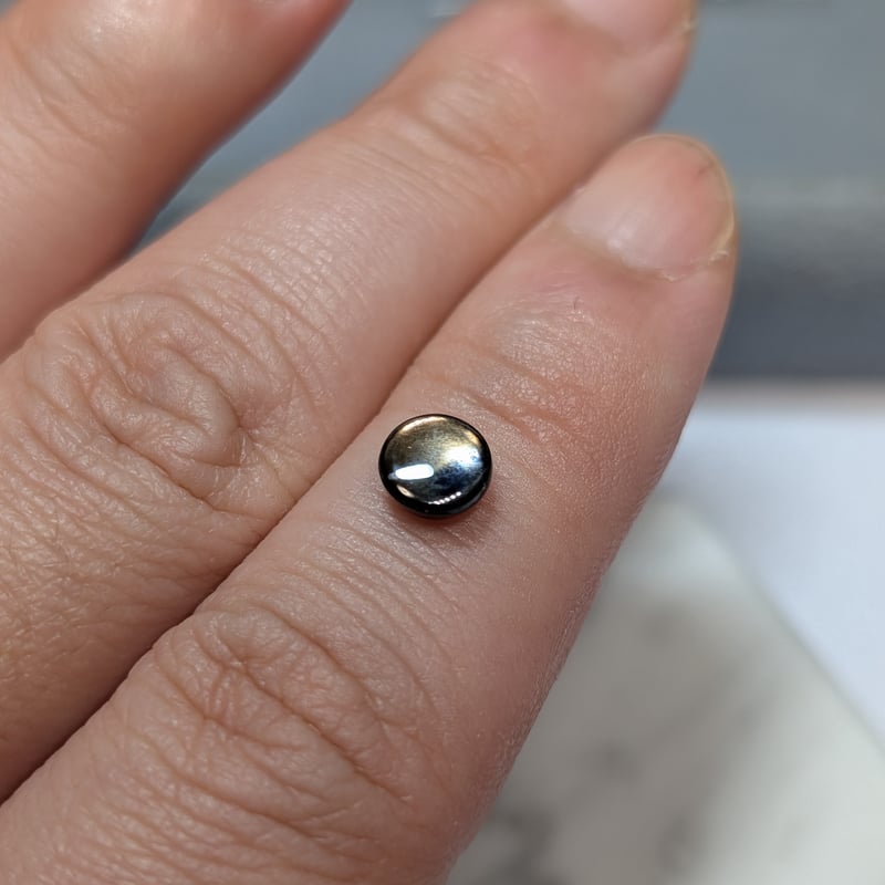 GIA鑑別書】非加熱ゴールドシーンスターサファイア 1.28ct 6.04-6.10mm