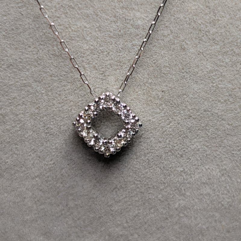 メーカー協賛セール】PT900/850 ダイヤモンド 0.10ct ペンダント 40cmチ