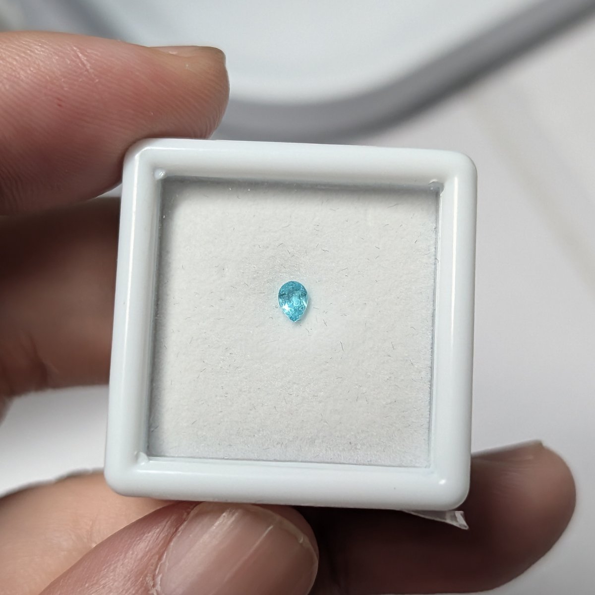 パライバトルマリン メレ ペアシェイプカット セット ５ピース まとめ買いセット パライバトルマリン 0.087ct 3.48×2.52mm ペアシェイプ カット ルース |