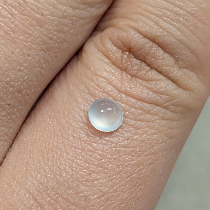 【貴重】氷翡翠の板ルース(69ｇ) 氷翡翠 0.488ct 4.81×4.58mm オーバル カボション ルース | 鈴木屋byJ