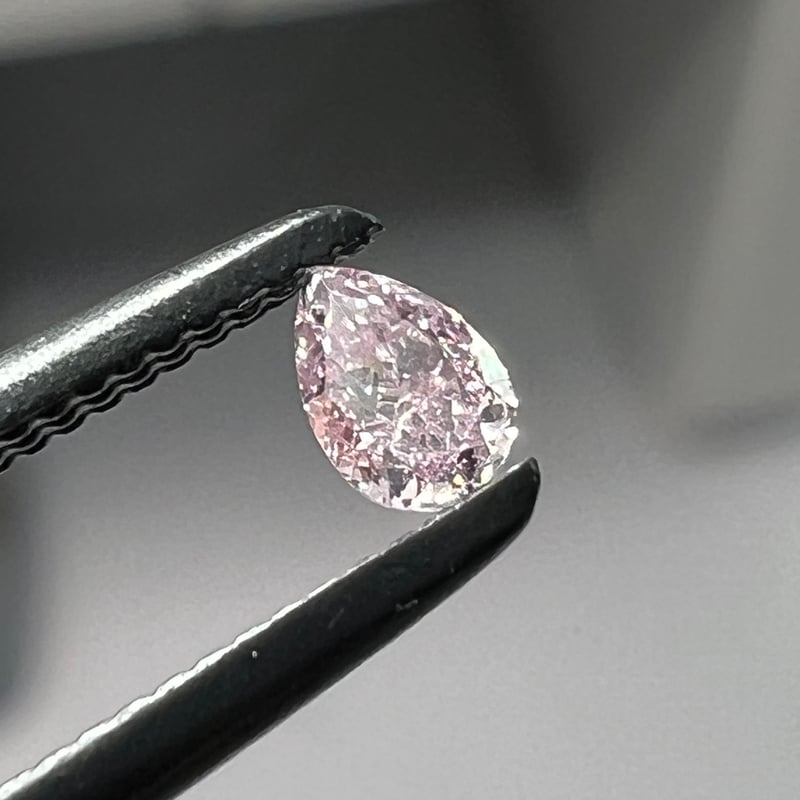 CGLソ】FANCY PURPLISH PINK 0.089ct SI-2 3.24×2.2