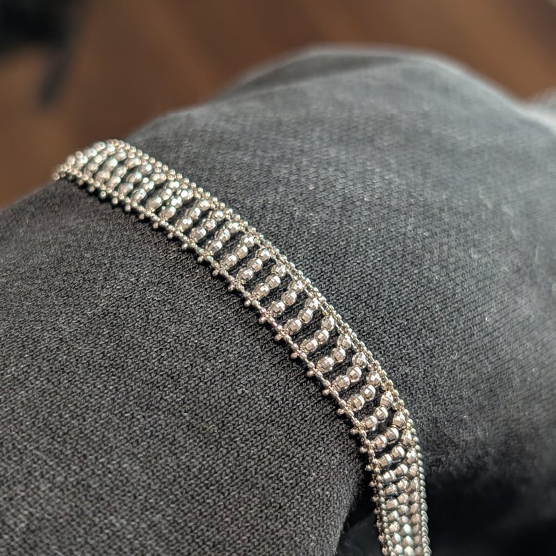 K18WG ブレスレット 18.0cm 6.32g ミラーボール | 鈴木屋byJOA STORE