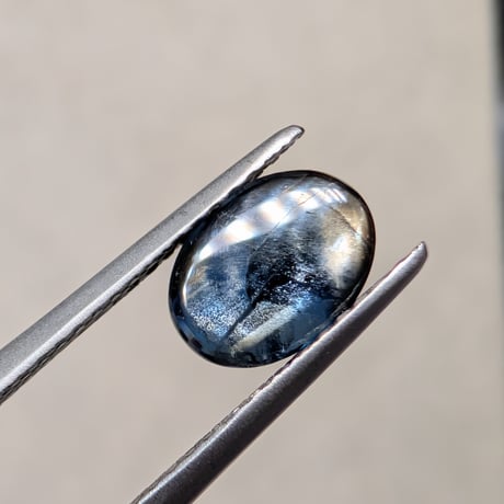 【GIA鑑別書】非加熱 ゴールド シーン サファイア 1.81ct 8.03×5.93×3.00mm オーバル カボション カット ルース