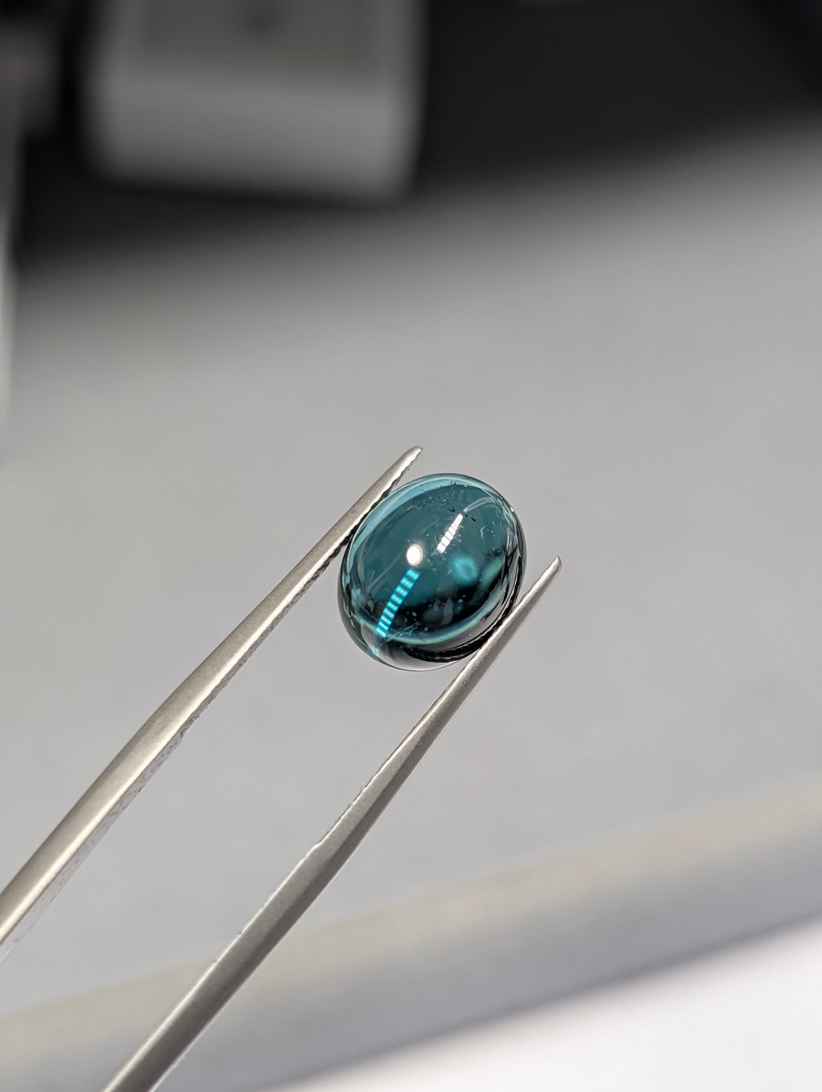 ブルーグリーン トルマリン 5.70ct 11.1×9.2mm オーバル