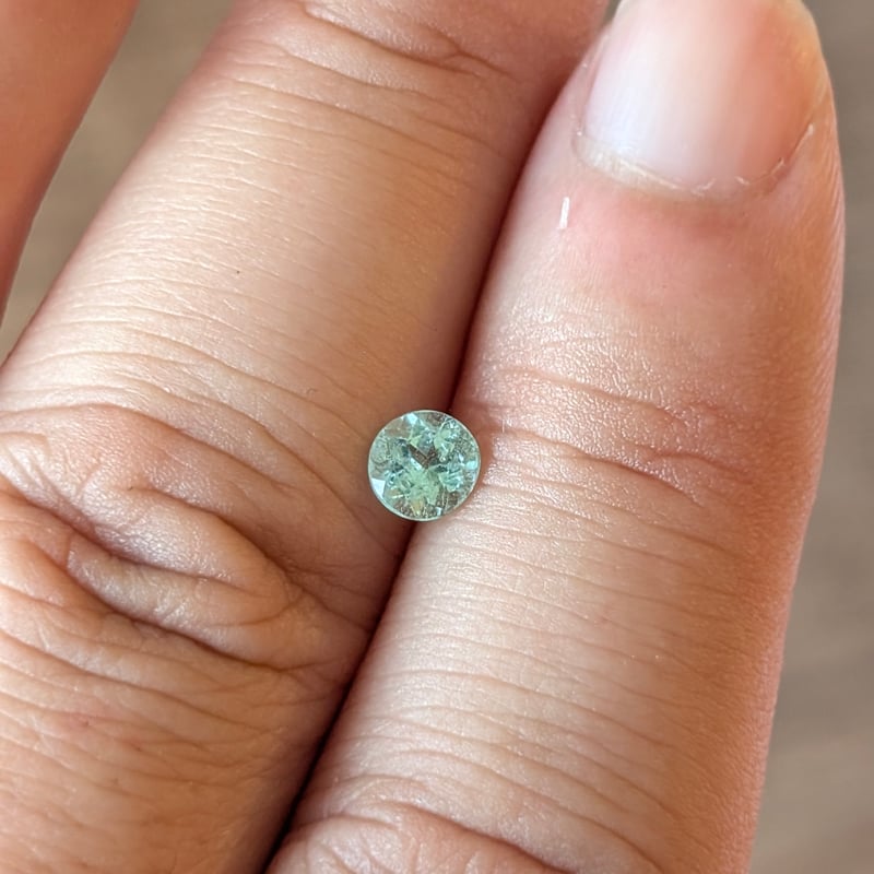 パライバトルマリン 0.42ct 4.5mm ラウンド カット ルース