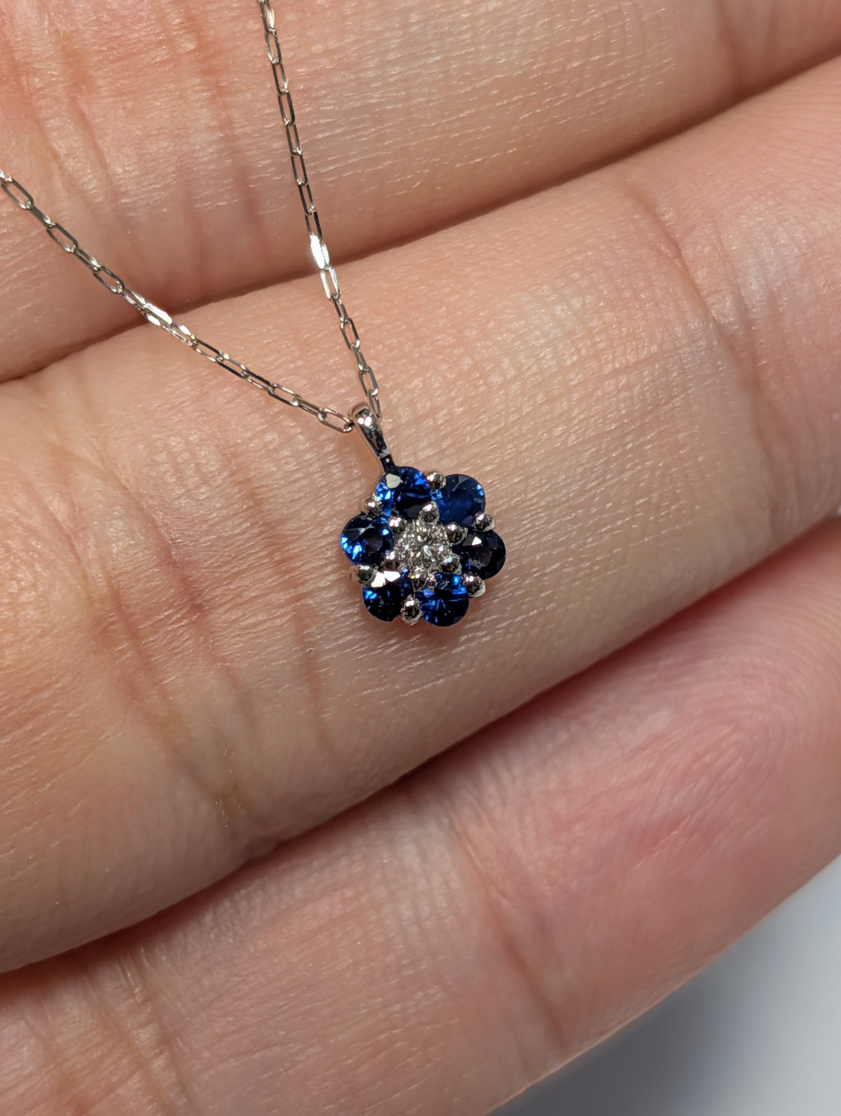 メーカー協賛セール】PT900/850 サファイア 0.18ct ダイヤモンド 0.01ct