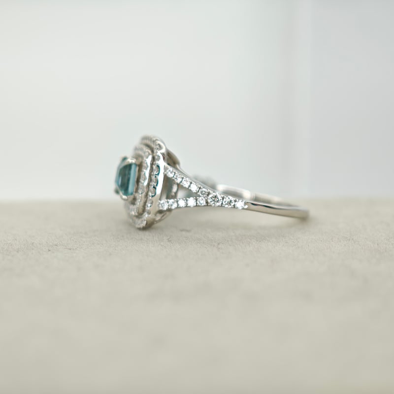 PT900 グランディディエライト 0.52ct ダイヤモンド 0.45ct リング 12