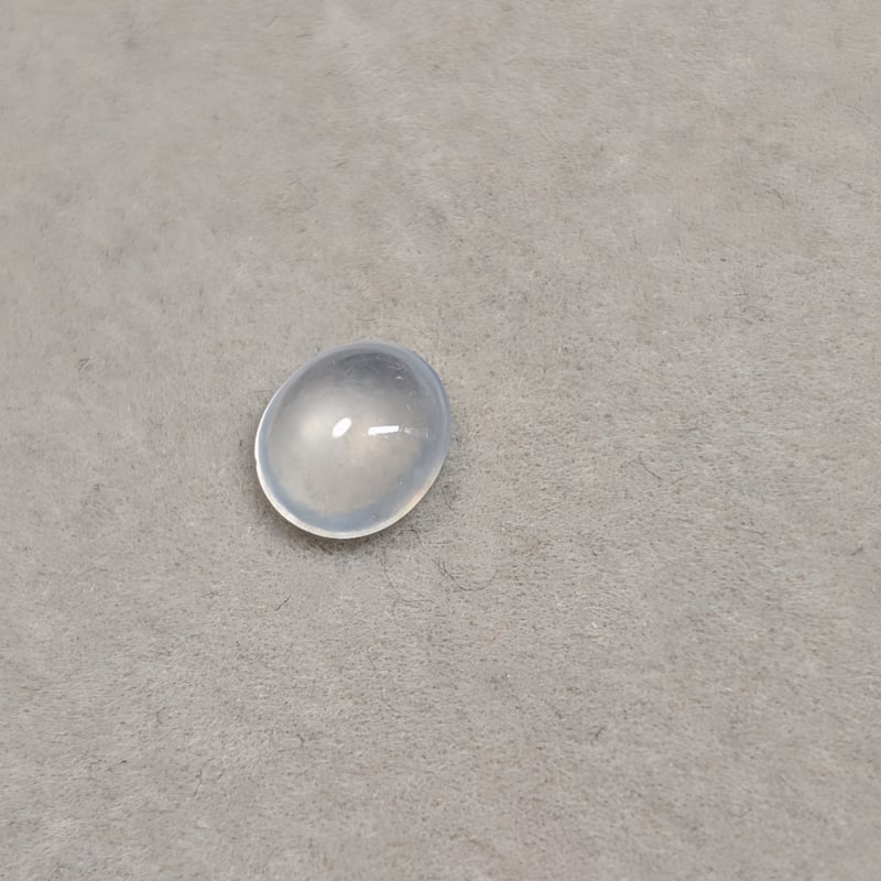 【貴重】氷翡翠の板ルース(69ｇ) 氷翡翠 0.858ct 6.9×6.2mm カボションカット ルース ミャンマー産