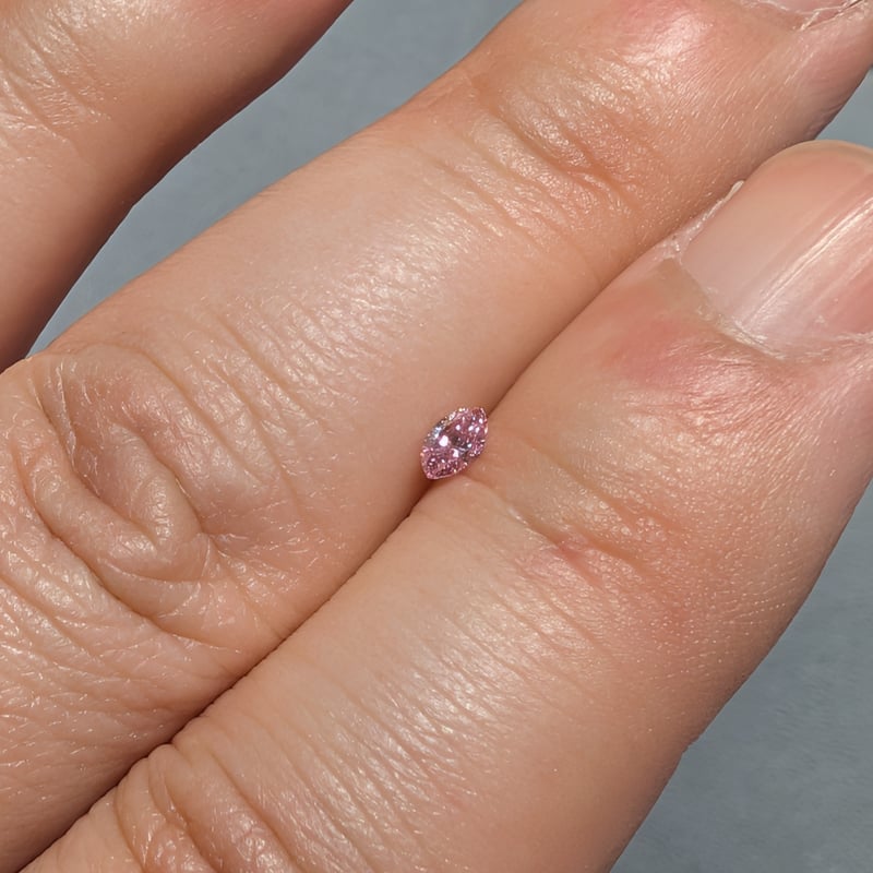 ピンクアゼツライトダイヤモンド♡カットNo.2558 CGLソ】 ピンク ダイヤモンド 0.109ct FANCY INTENSE PINK S