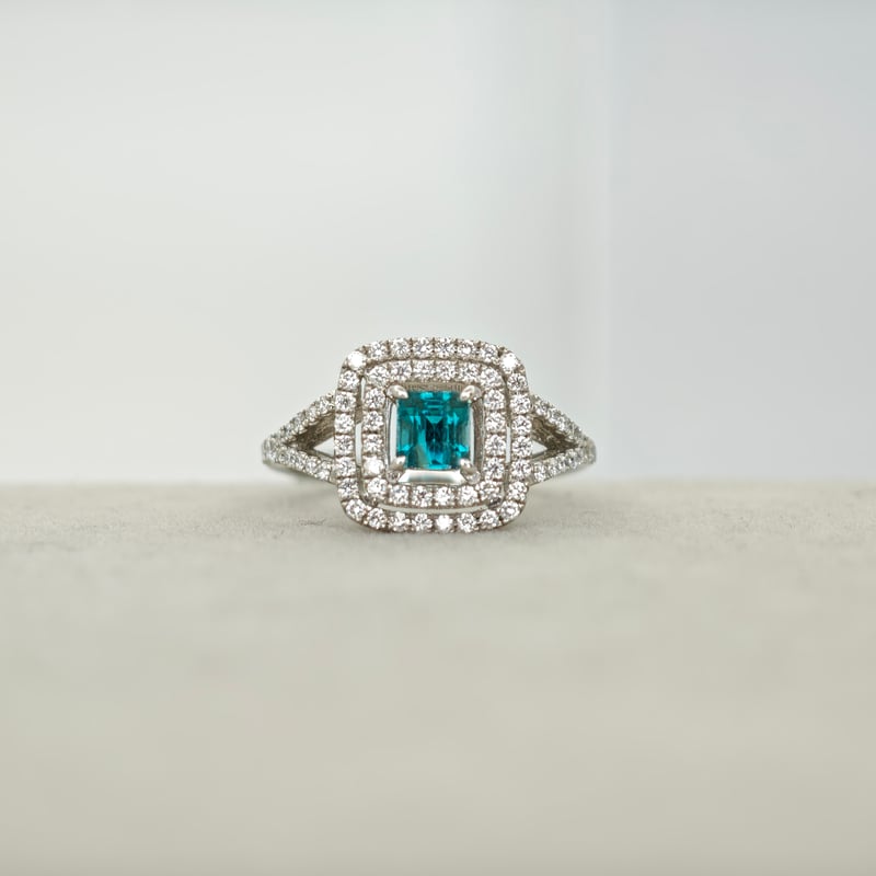 PT900 グランディディエライト 0.52ct ダイヤモンド 0.45ct リング 12
