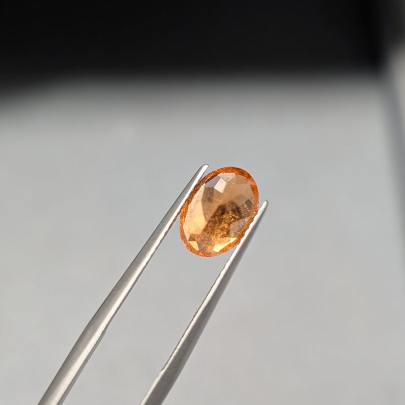 スペサルティン ガーネット 3.03ct 9.92×7.19mm オーバル カット