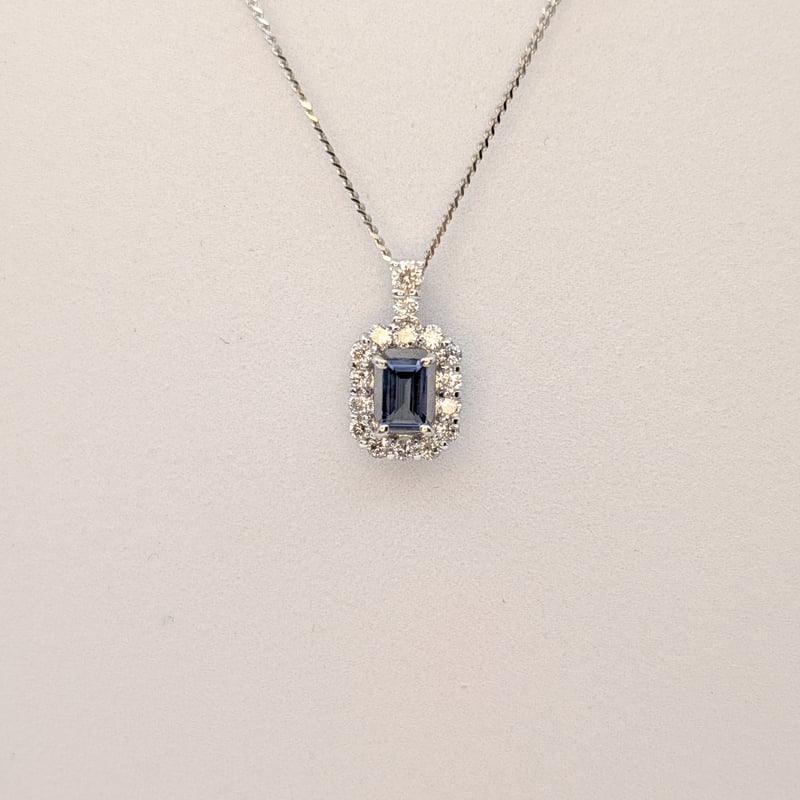 PT950/850アレキサンドライト 0.15ct ダイヤモンド 0.16ct ペンダント