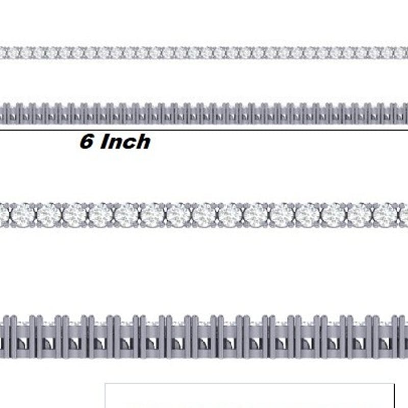 受注生産】750 (K18WG) ダイヤモンド 約1.92ct 15.2cm 1.8mm×7 受注生産】750 (K18WG) ダイヤモンド 約1.92ct 15.2cm 1.8mm×7