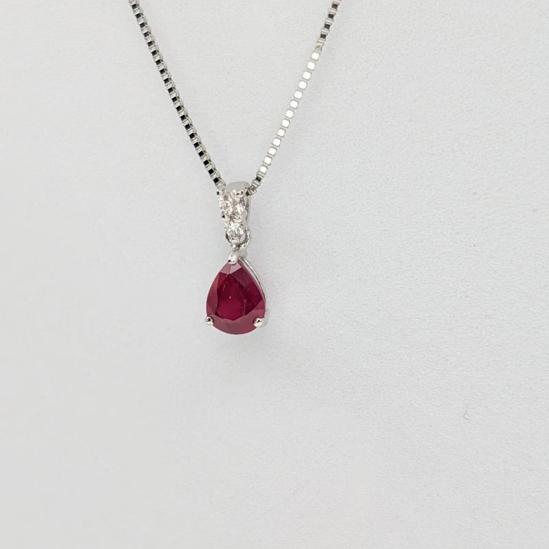 AIGS鑑別】PT950/850非加熱ピジョンブラッドルビー 0.49ct 