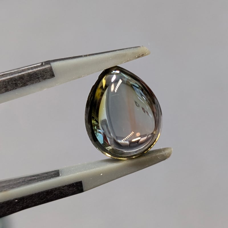 トルマリン ダブルカボションカット 3.38ct ペアシェイプ ルース