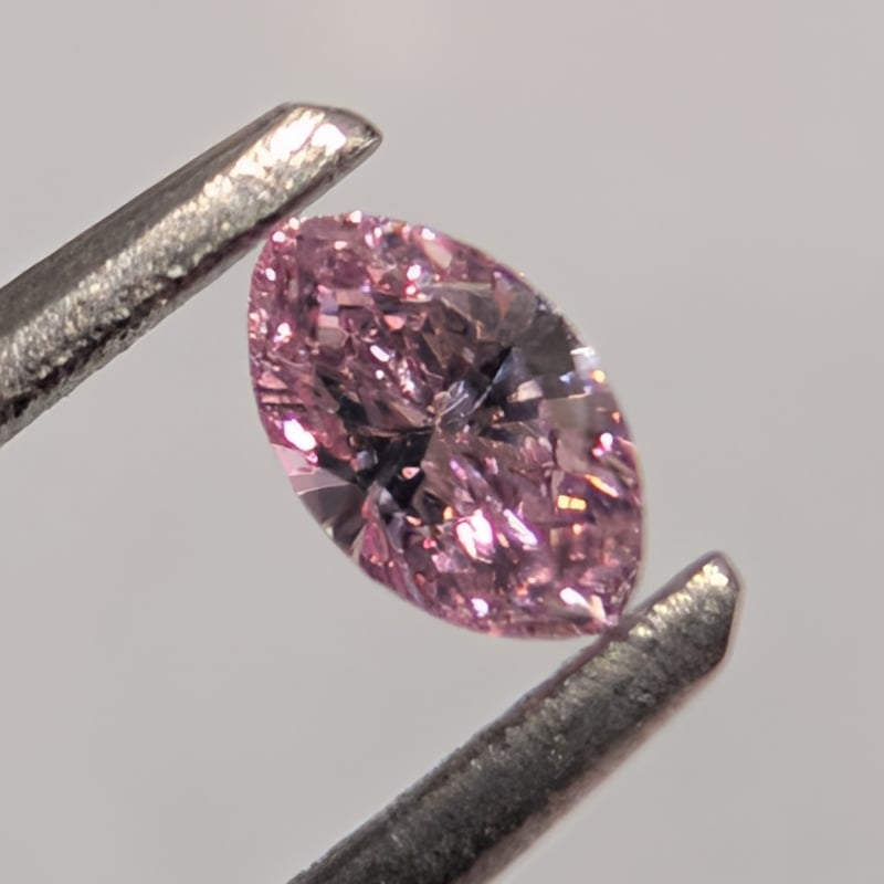 CGLソ】 ピンク ダイヤモンド 0.109ct FANCY INTENSE PINK S
