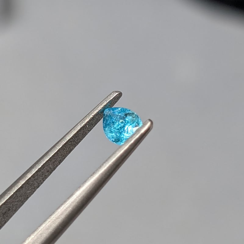 パライバ トルマリン 0.22ct 4.42×3.38mm ペアシェイプ ルース
