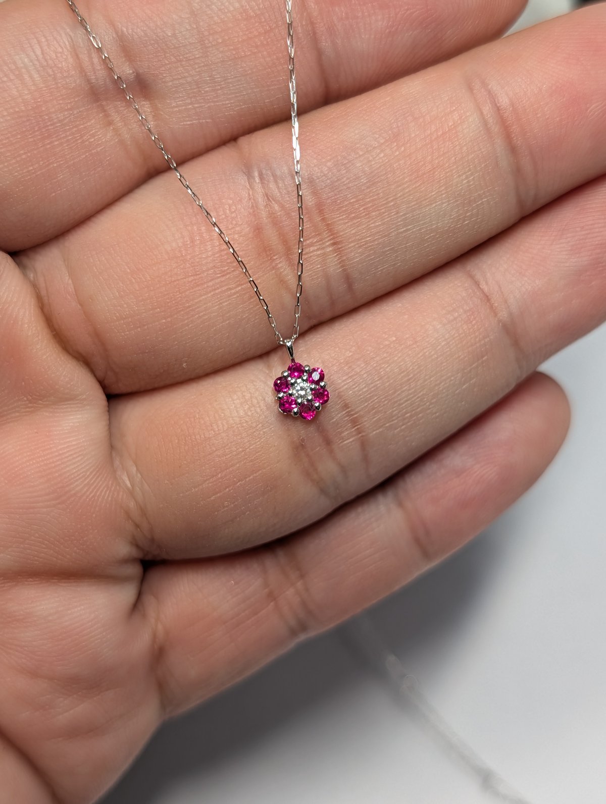 メーカー協賛セール】PT900/850 ルビー 0.12ct ダイヤモンド 0.01ct フ