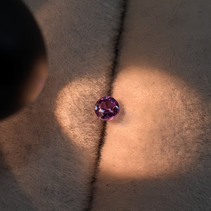 アレキサンドライト 0.09ct 2.51mm ラウンド カット ルース アレキ