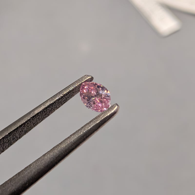 CGLソ】 ピンク ダイヤモンド 0.109ct FANCY INTENSE PINK S