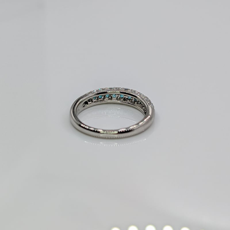 鑑別書つきPt900天然パライバトルマリンダイヤモンドリング TASAKI pt900 天然パライバトルマリン天然ダイヤモンドリング 9号