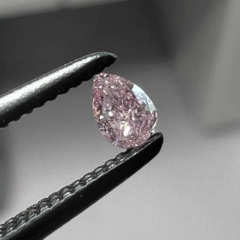 CGLソ】FANCY PURPLISH PINK 0.089ct SI-2 3.24×2.2