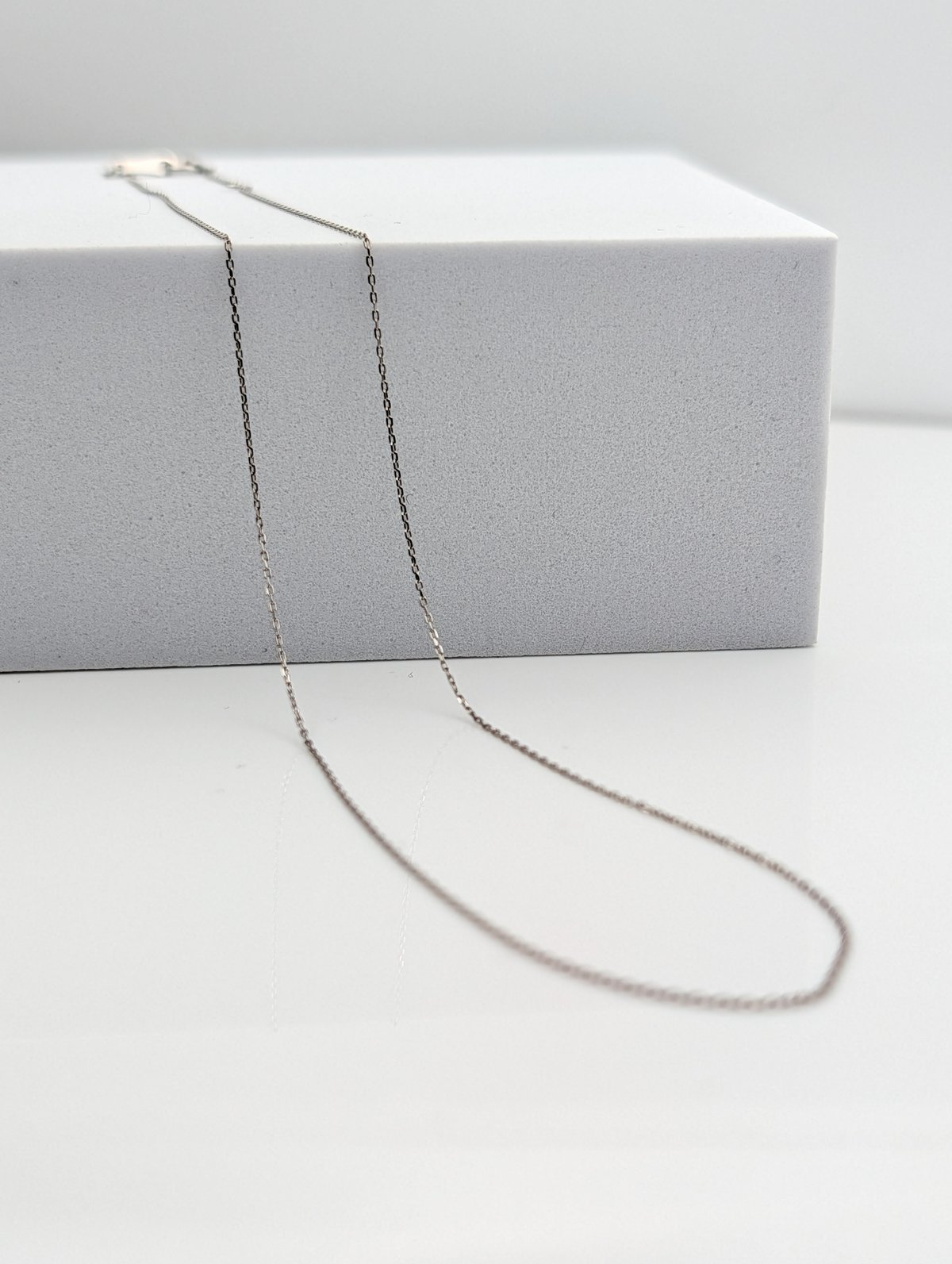 PT850 あずきチェーン ネックレス 40cm Used Jewelry | 鈴木屋byJO