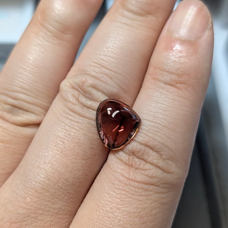 トルマリン ダブルカボション カット 5.17ct マロン ルース | 鈴木屋