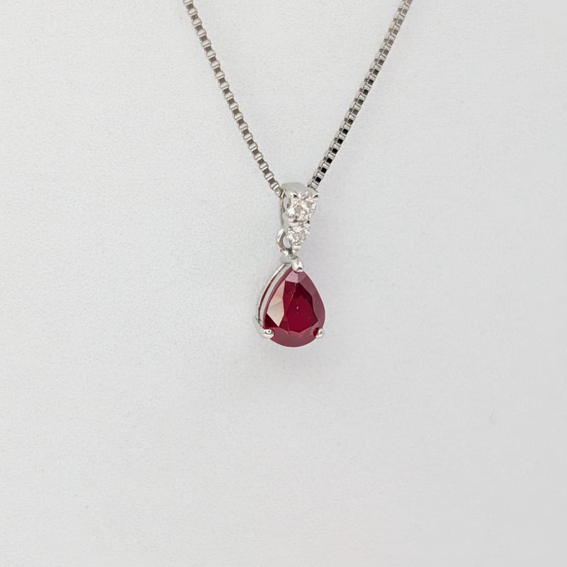 AIGS鑑別】PT950/850非加熱ピジョンブラッドルビー 0.49ct