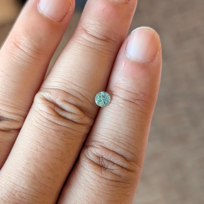 パライバトルマリン 0.42ct 4.5mm ラウンド カット ルース