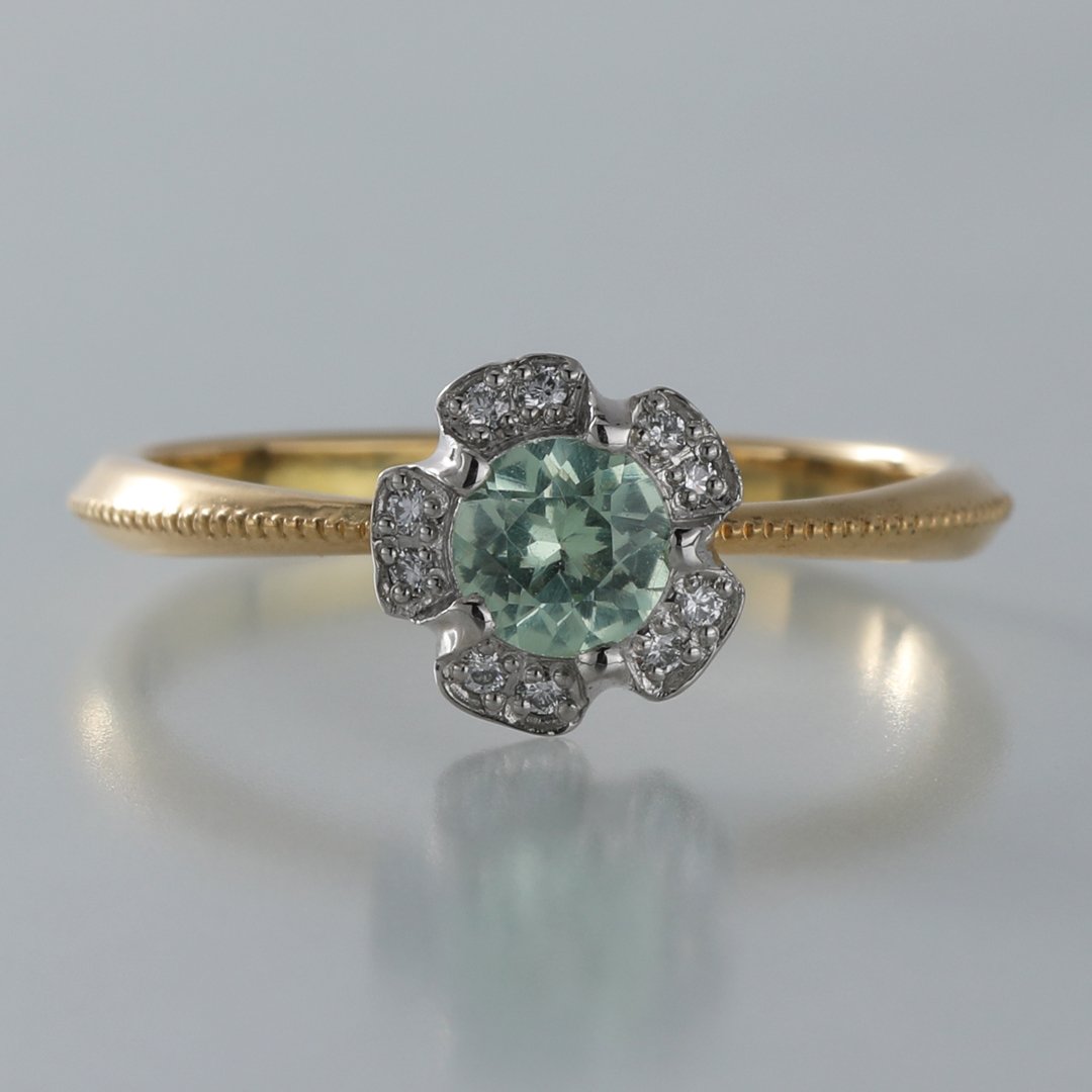 la mia casetta】mini bouquet | K18YG/Pt900 Ring