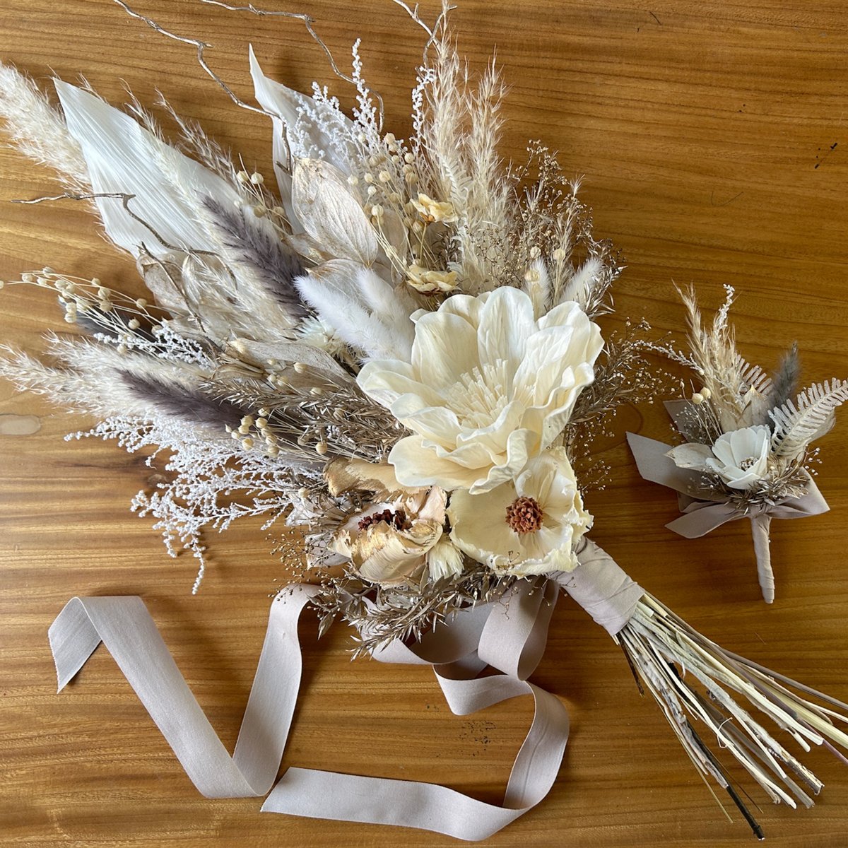 オーダーメイド》ウエディング2点セット（ブーケ・ブートニア） | Ma