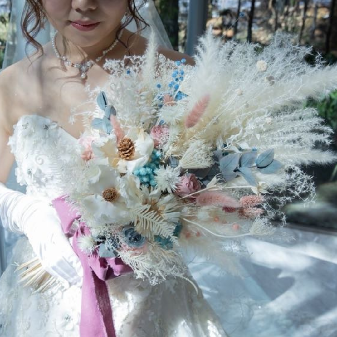 大幅値下げ☆オーダーメイドブーケ　結婚式　ブーケ　ブートニア　ウエディングブーケ オーダーメイド】ウェディングブーケ&ブトニアセット 相談OK! 15000円